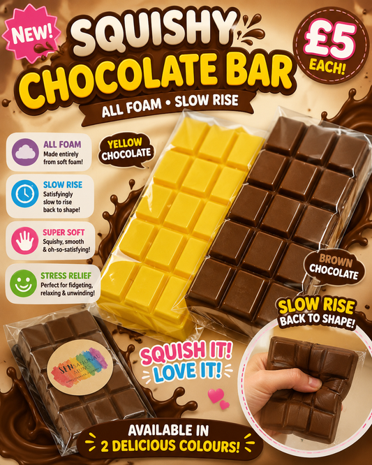 Slow rise squishy chocolate bar