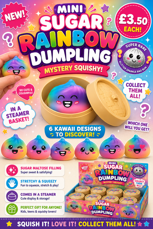 Rainbow mini dumplings
