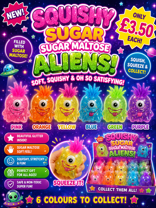 sugar squishy glitter aliens