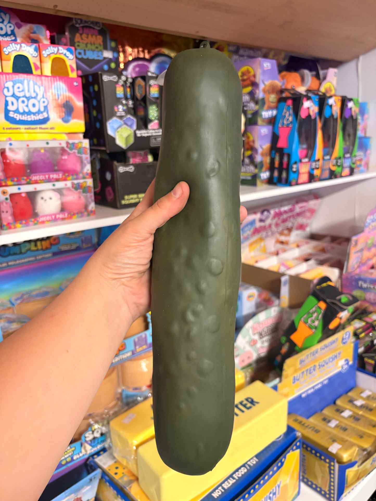Giant Pickle squishy toy