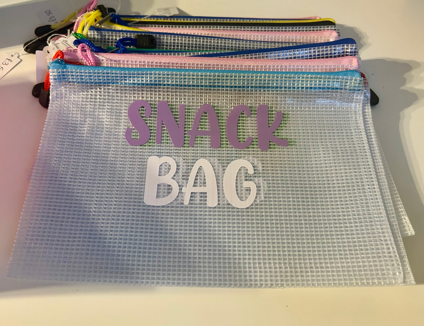 Snack bags, reusable