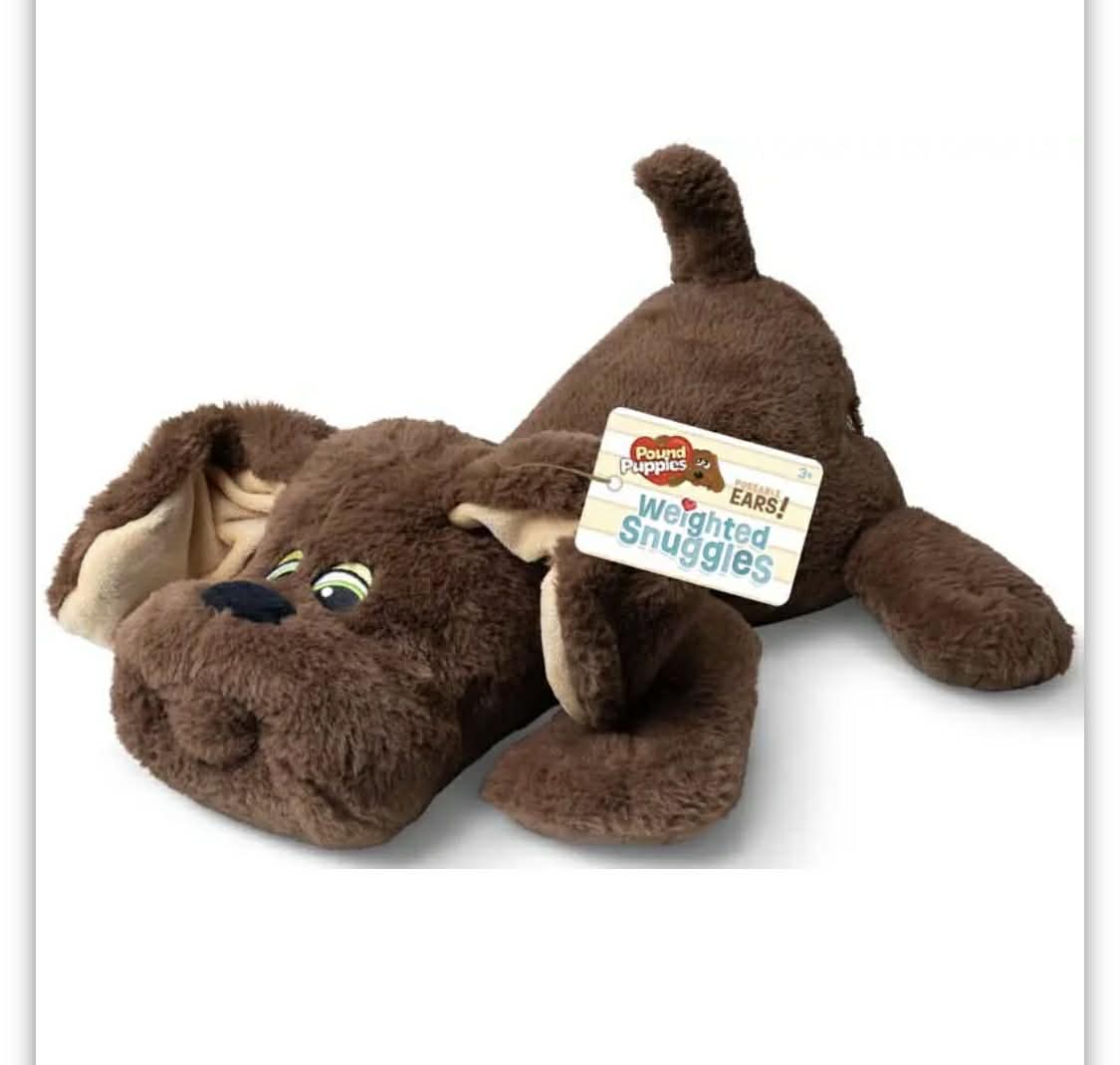 Pound Puppies weighted dog plushie