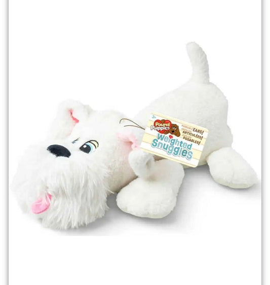Pound Puppies weighted dog plushie