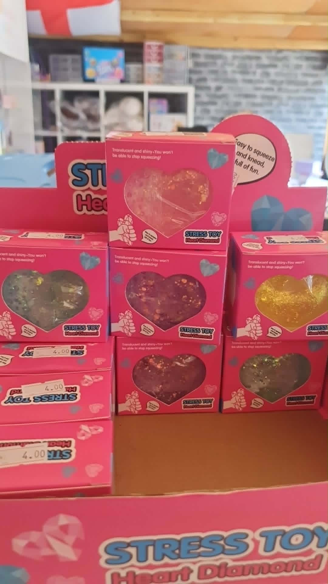 Diamond sugar maltose heart shaped squishy toy