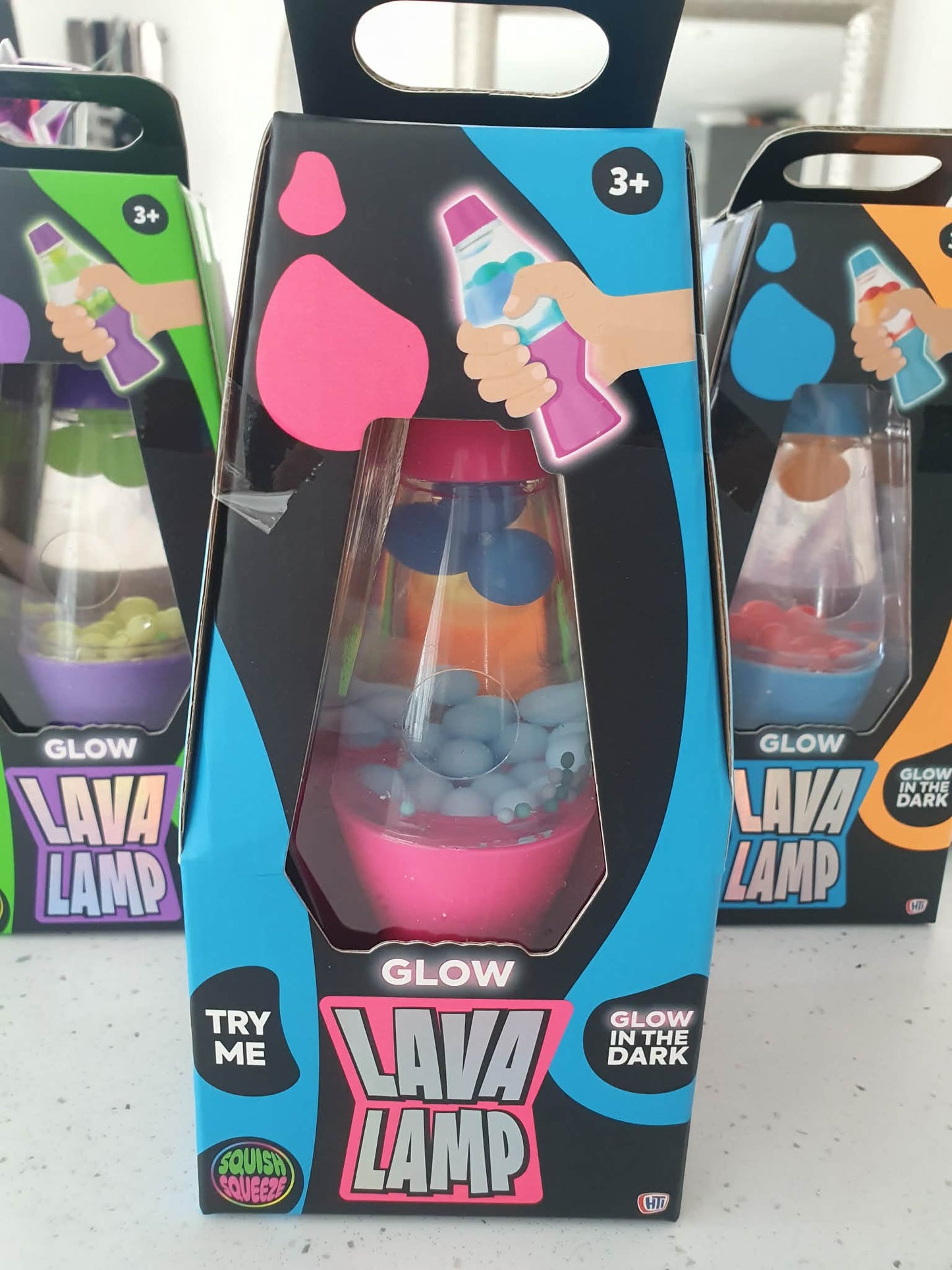 Glow in the dark large squishy lava lamp
