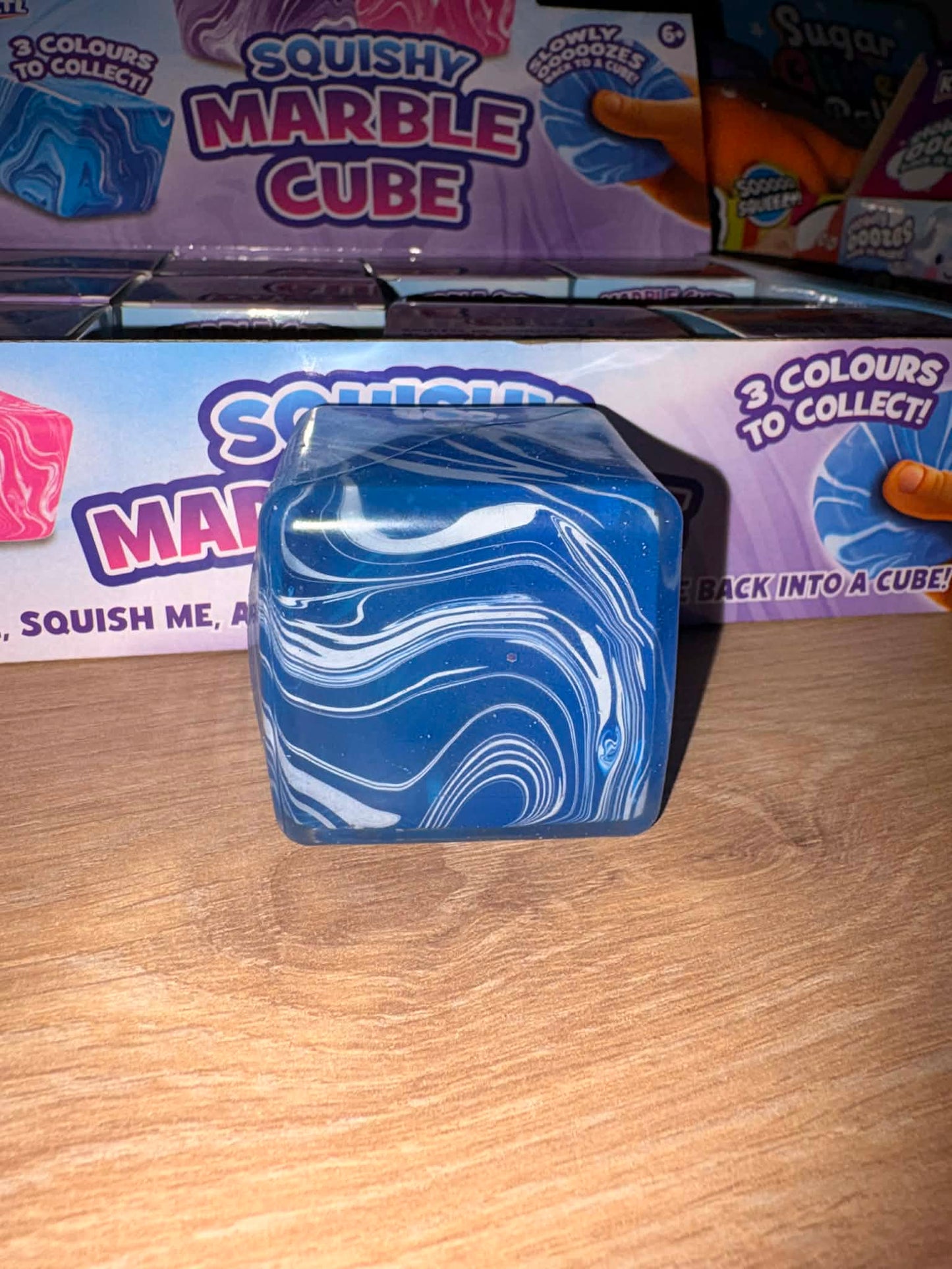 squishy marble cube toy
