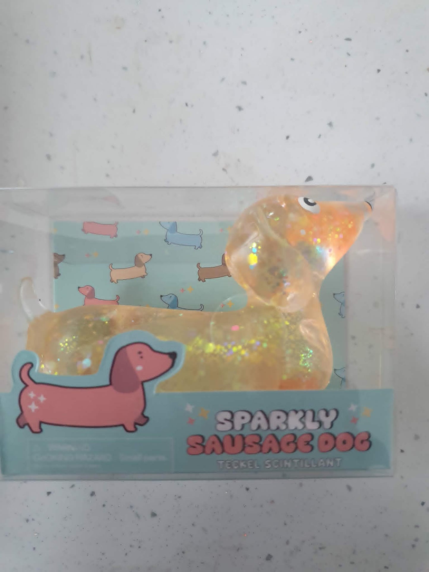 Sausage Dog glitter sugar maltose squishy