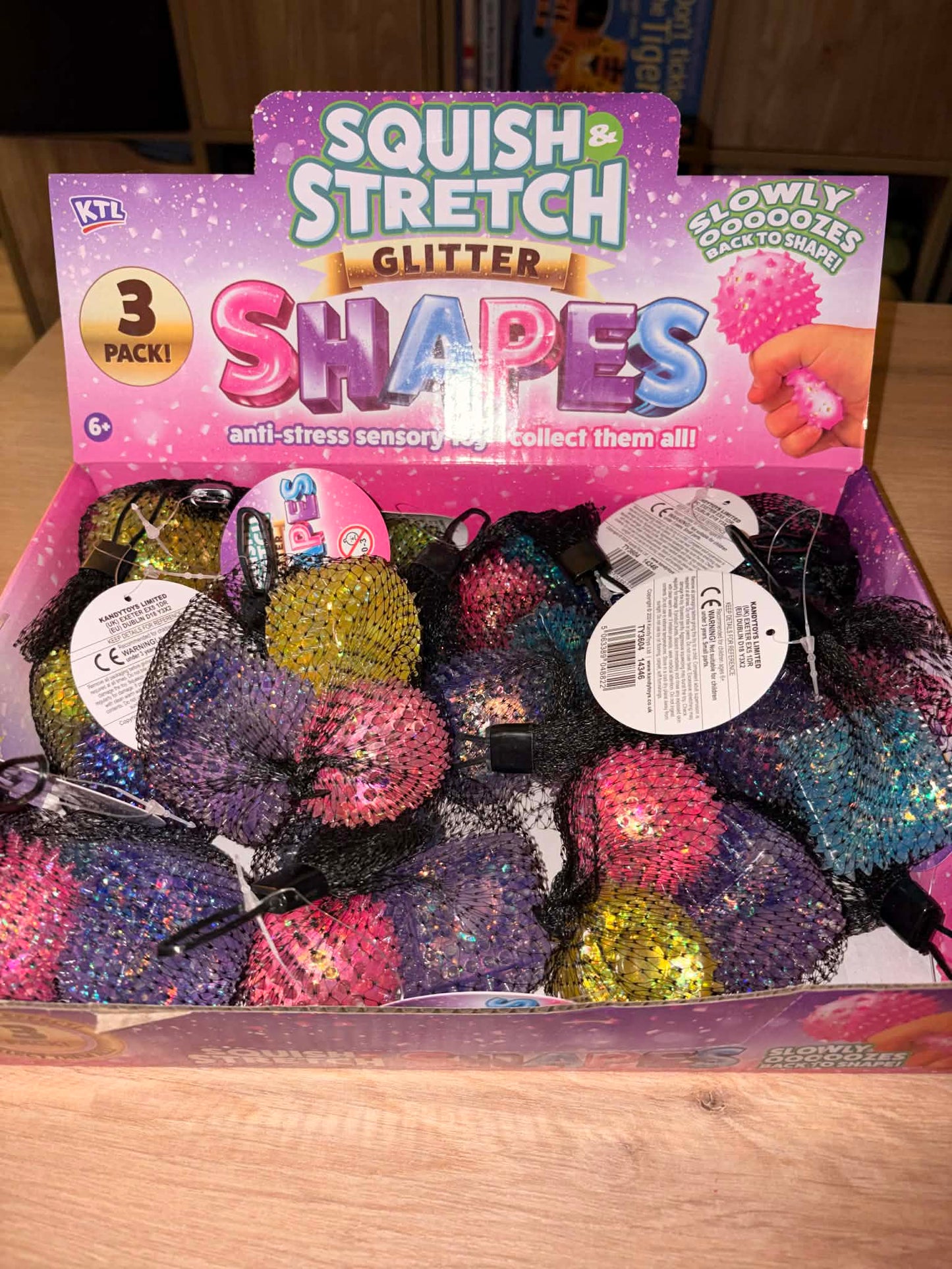 Textured squishy glitter sugar shapes