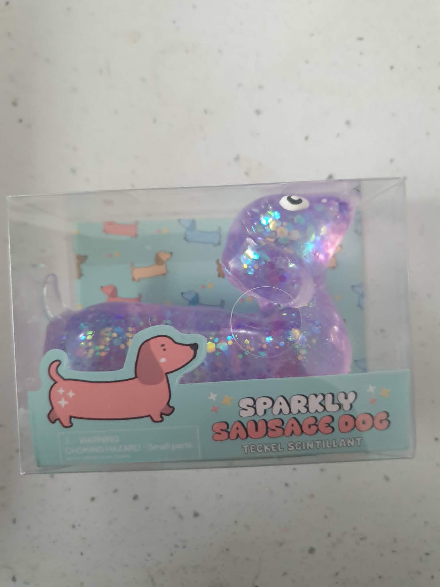 Sausage Dog glitter sugar maltose squishy