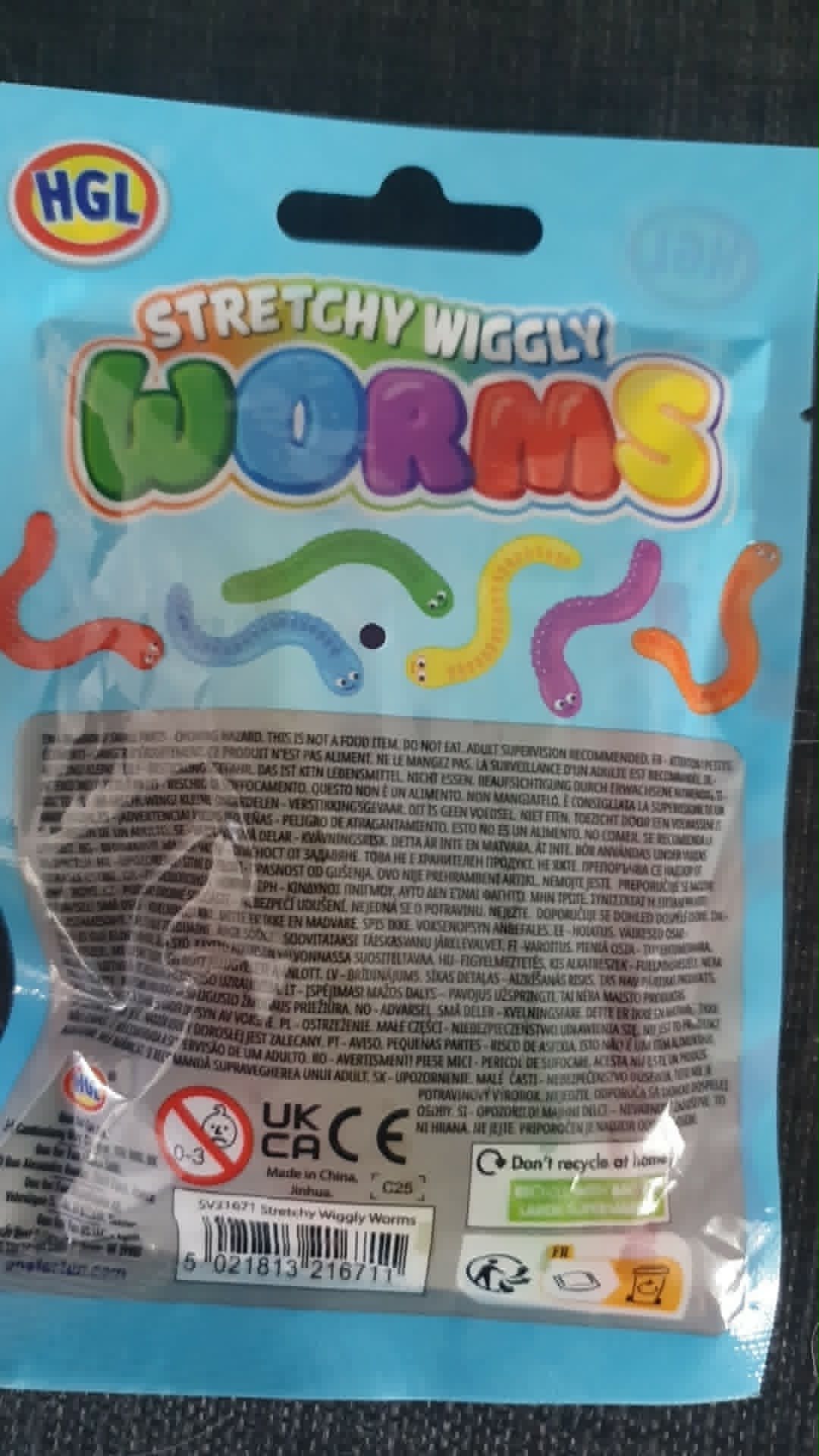 Worms stretchy squishy toy