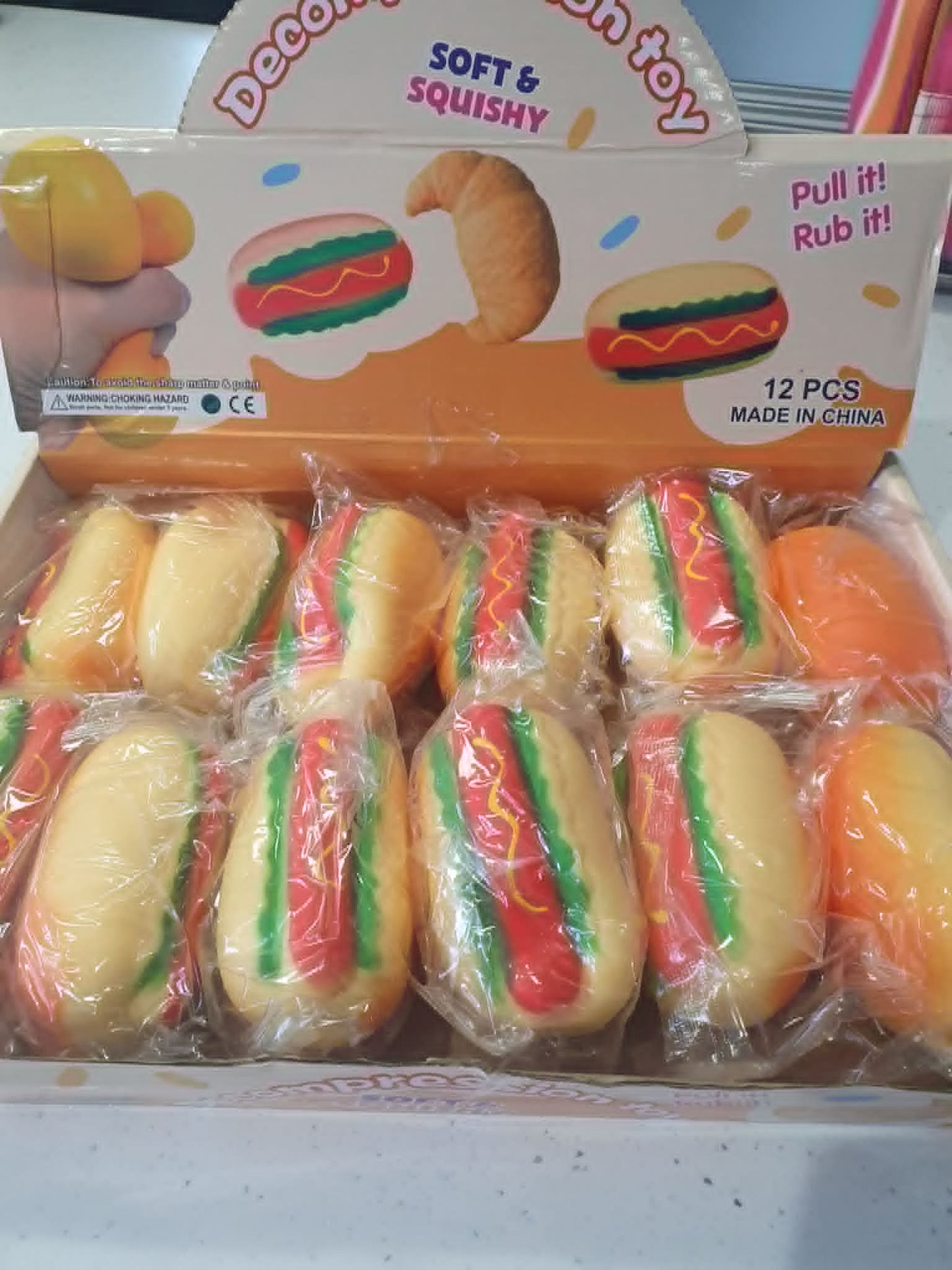 Hotdog soft squishy toy