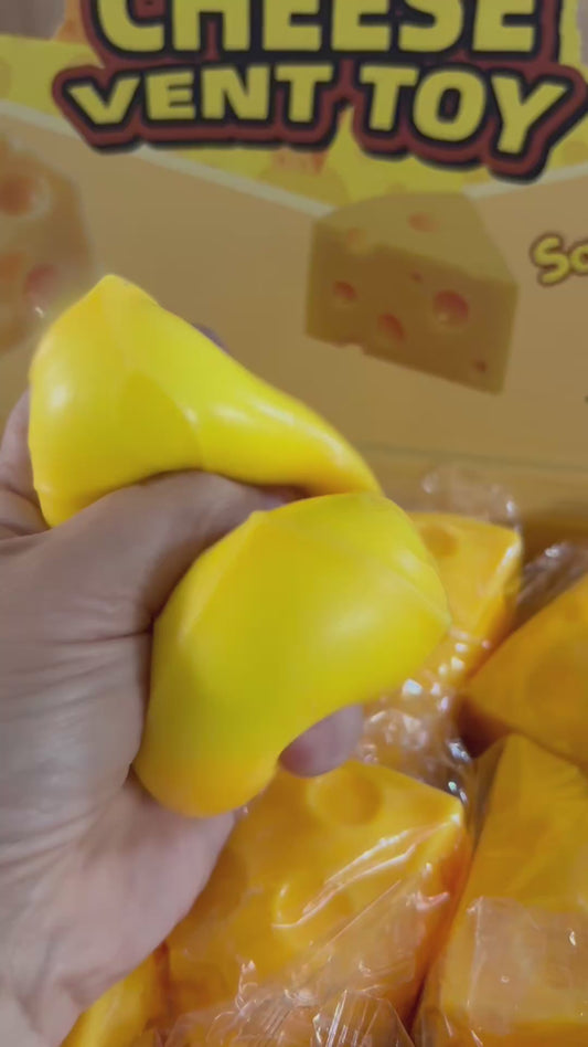 Small squishy foam filled cheese triangle